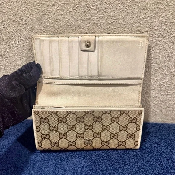 Gucci GG Monogram Canvas Long Wallet Interlocking G logo, comes with free gift - Picture 2 of 7
